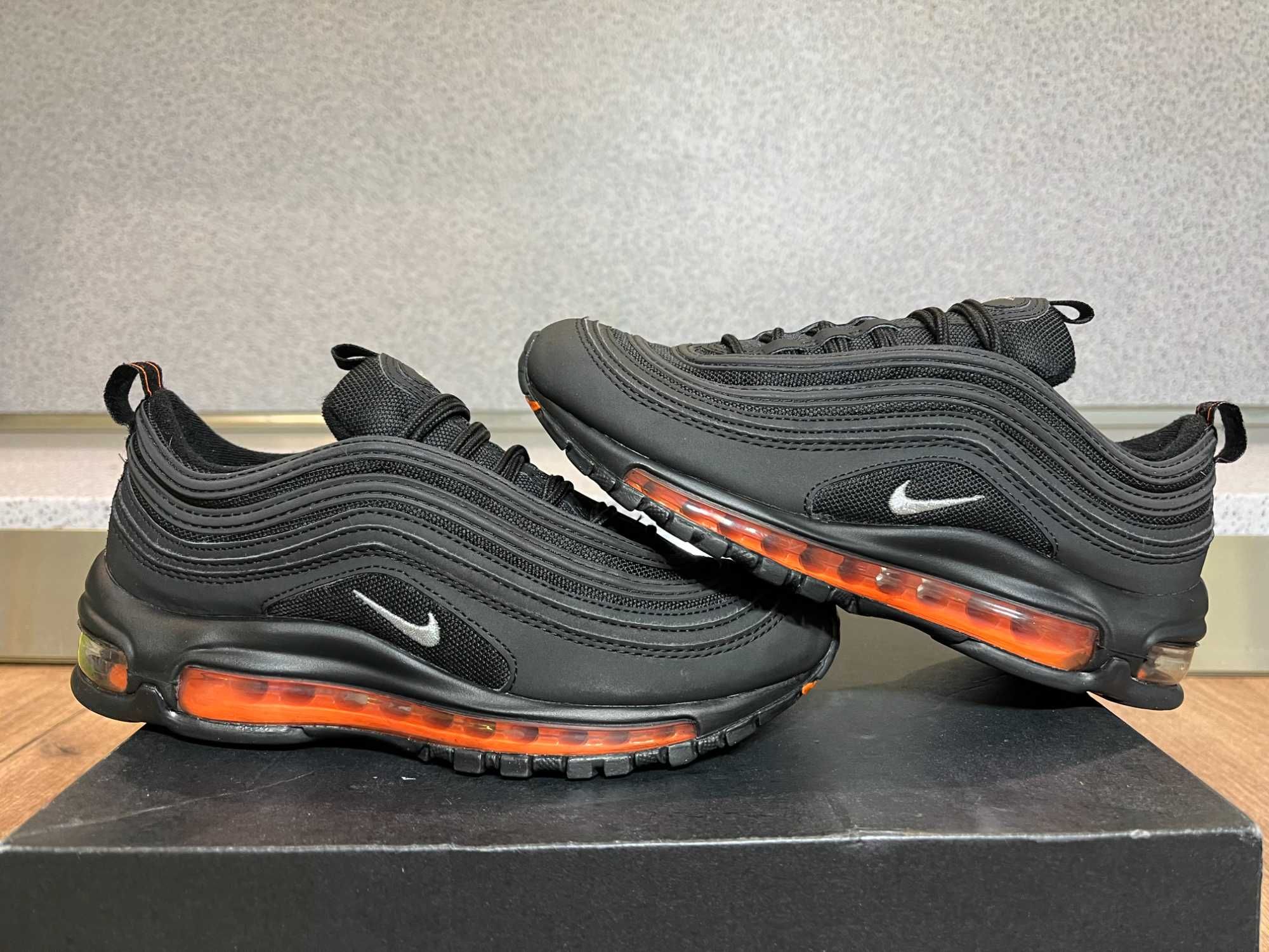 ОРИГИНАЛНИ *** Nike Air Max 97 GS 'Black Total Orange'