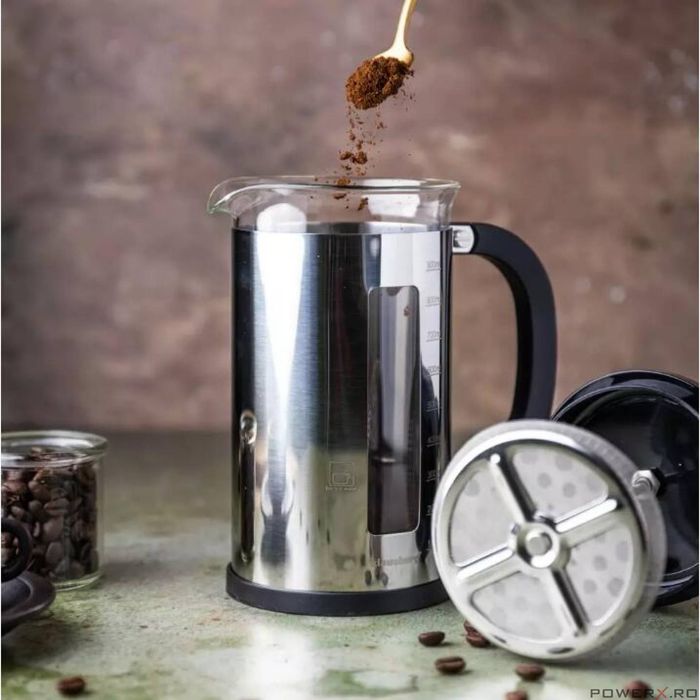 Infuzor argintiu, pentru cafea si ceai, 1L, Klausberg