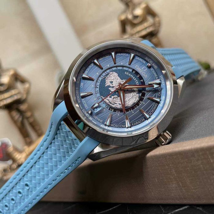 omega seamaster worldtimer summer blue