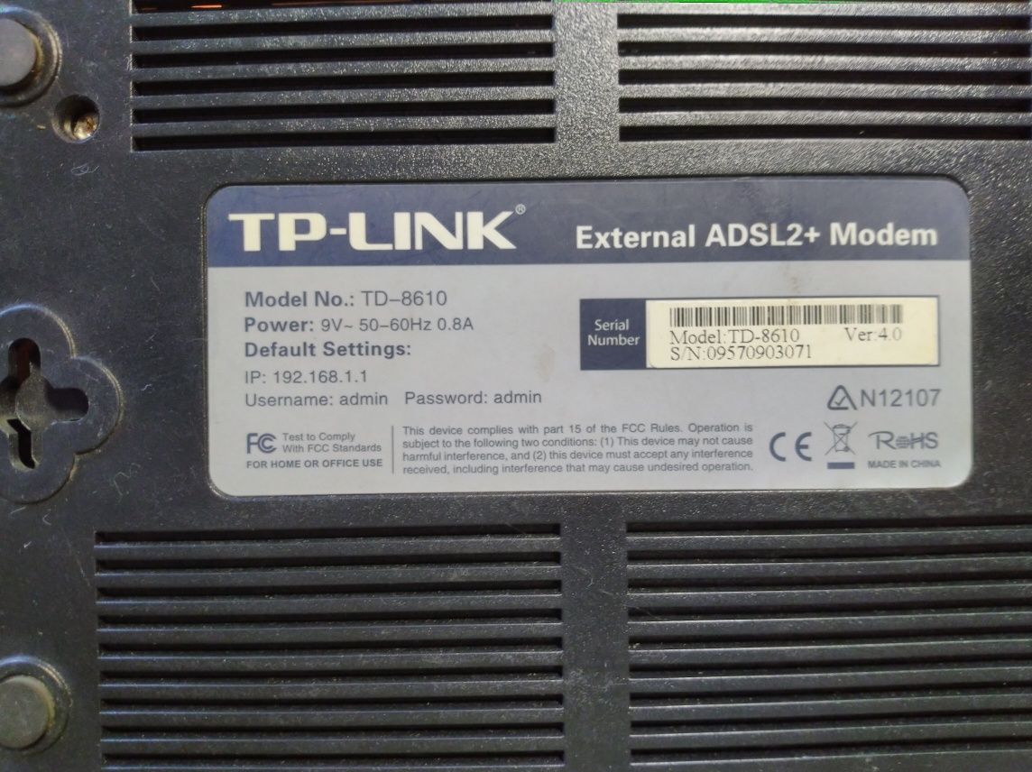 Отдам модем TP-LINK TD-8610