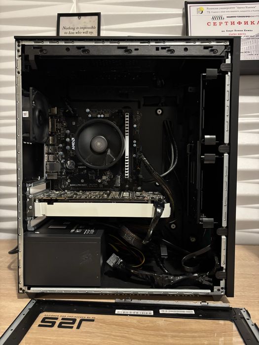 Геймърски компютър Ryzen 2600, GTX1070, 8 ram, 256 ssd, 600W