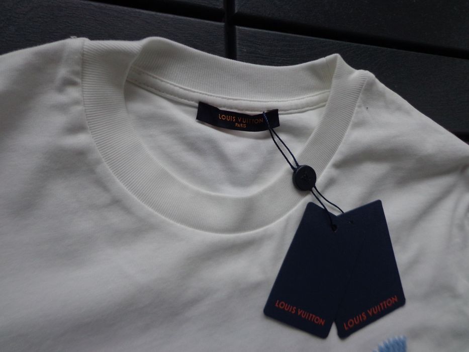 Мъжка тениска Louis Vuitton Embroidered Signature T shirt
