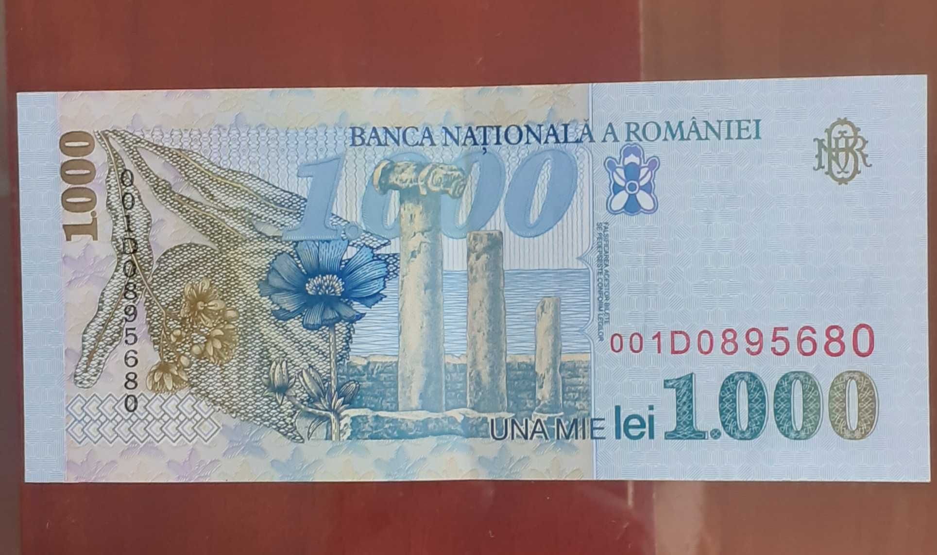 Vand bancnota Noua 1000 lei Mihai Eminescu an 1998