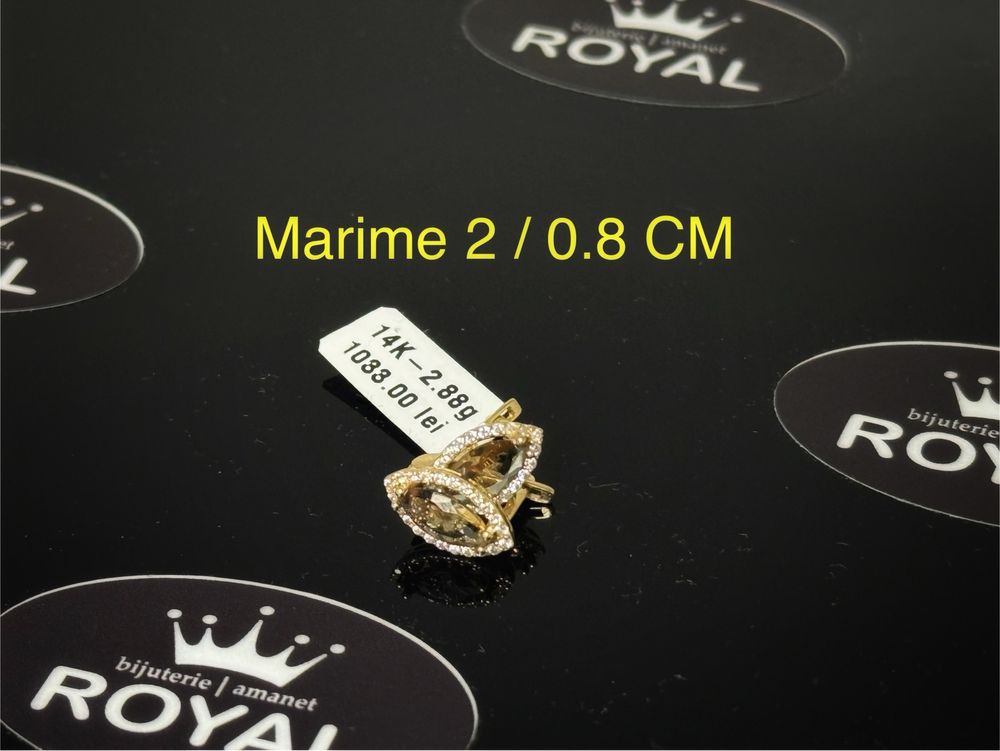 Bijuteria ROYAL : Cercei AUR 14K / 2.88 GR