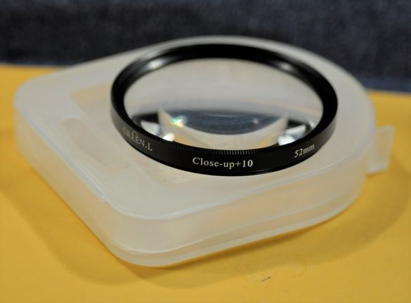 GREEN.L 52mm Close up Macro Filter+10 Diopter 10x Filter w/Hard case