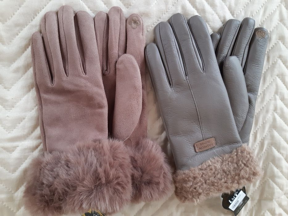 Шал и ръкавици с подплата