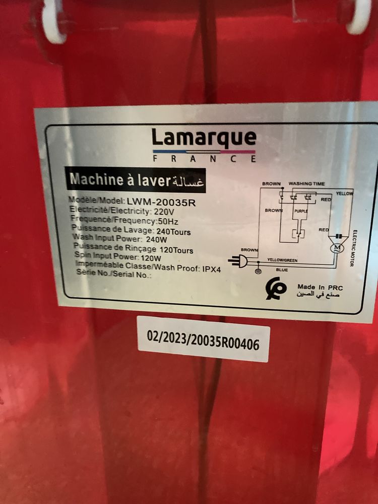 Мини пералня-3 кг.пране “lamarca France”