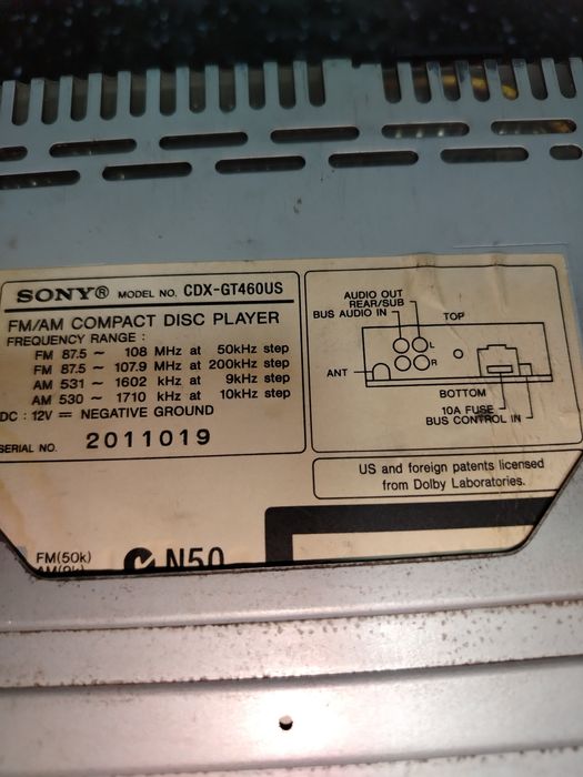 Casetofon auto SONY
