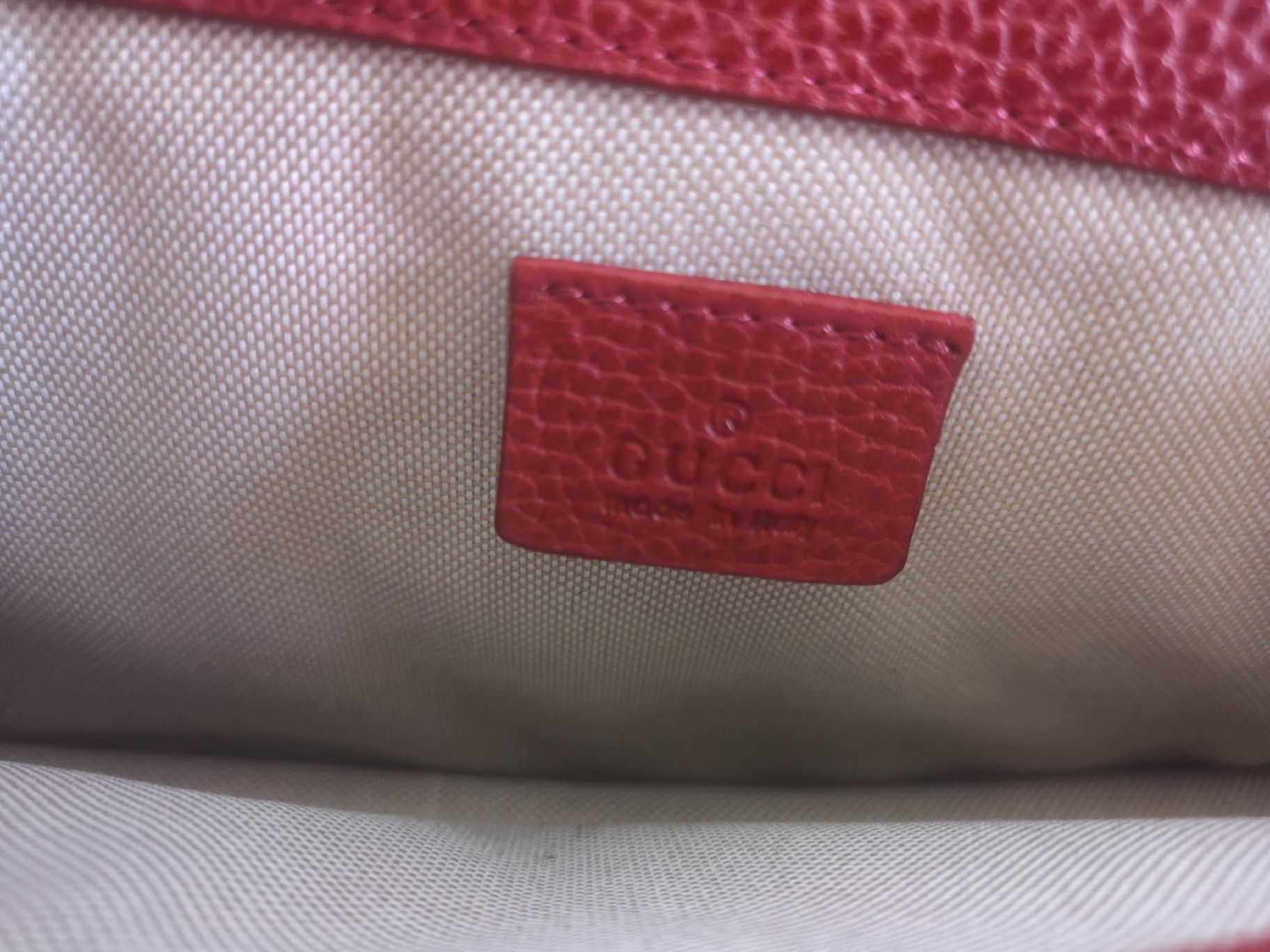 Gucci, нова оригинална чанта естествена кожа