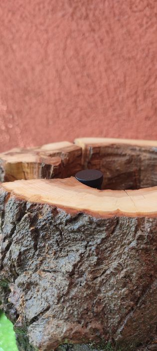 Дървена лед лампа / ръчна изработка /