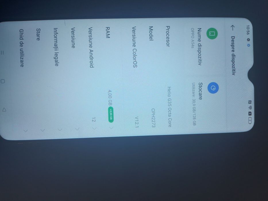 vând telefon OPPO a54s