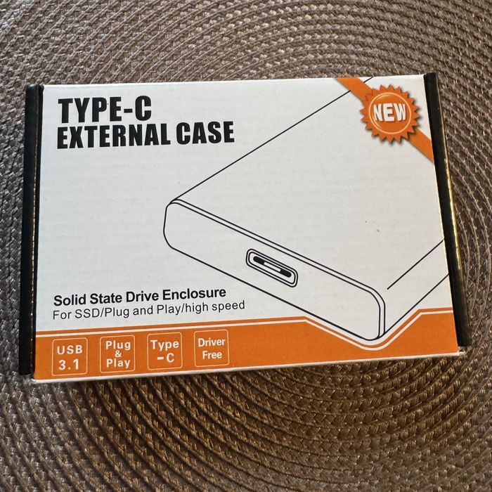 Новый внешний SSD 1TB USB type c