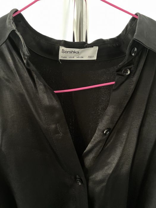 Rochie camasa saten neagra marimea S