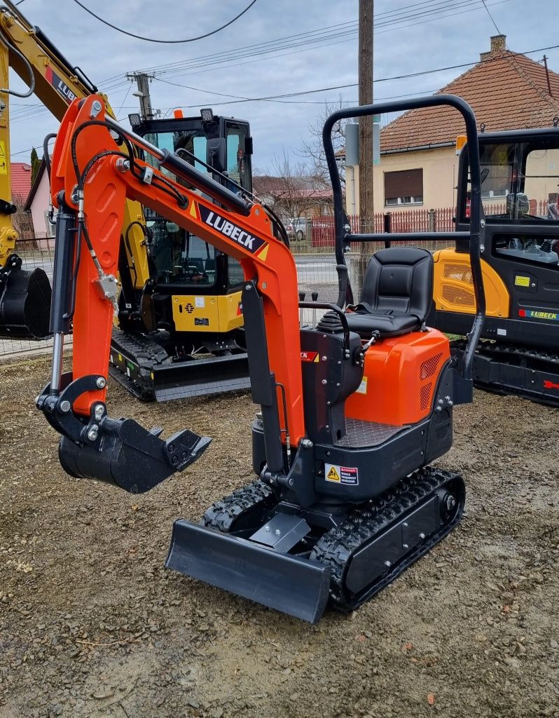 Miniexcavator Lubeck Ex-101~Nou~Garanție 2 ani