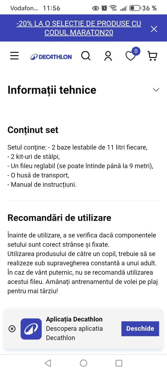 Fileu volei, ca nou