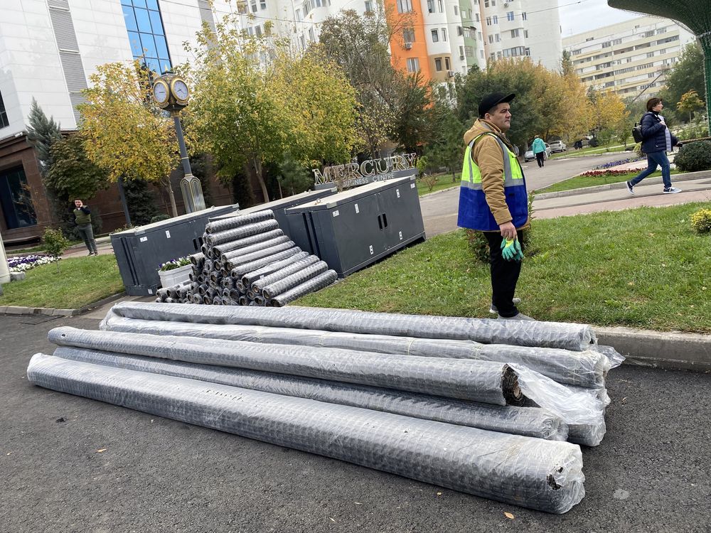 Геосетка под асфальта и бетонное покрытие 40х40/50х50 и 25х25