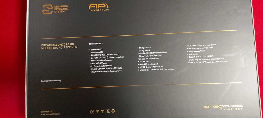 Dreambox / Дриймбокс 7080 hd и 820hd ОРИГИНАЛЕН