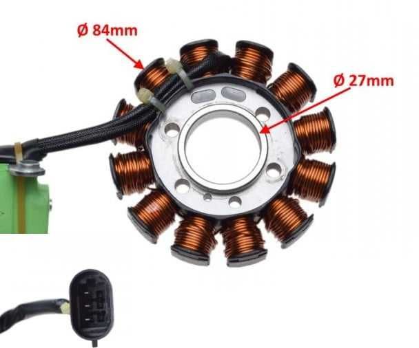 Magnetou Stator Piaggio Aprilia 50cc Cod OEM: 1A010131