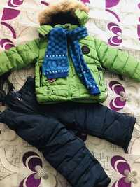 Зимний детский комбинозон (куртка+штаны)
