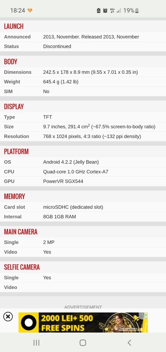 Tableta allview 3 speed quad hd