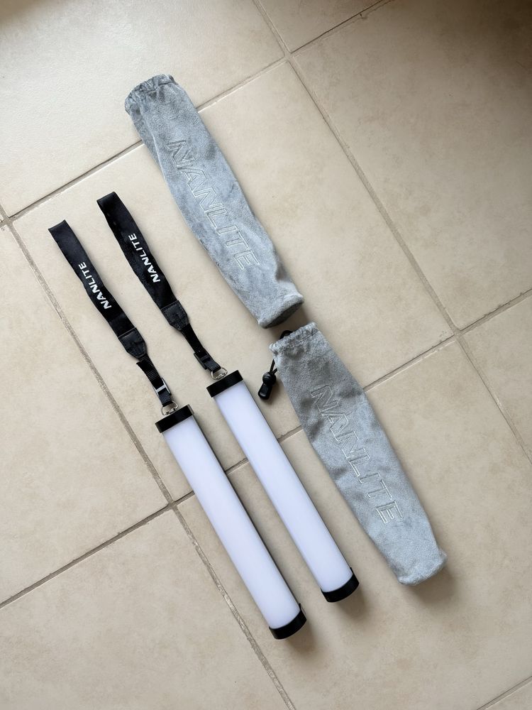 2x Nanlite Pavotube II 6C + Stative