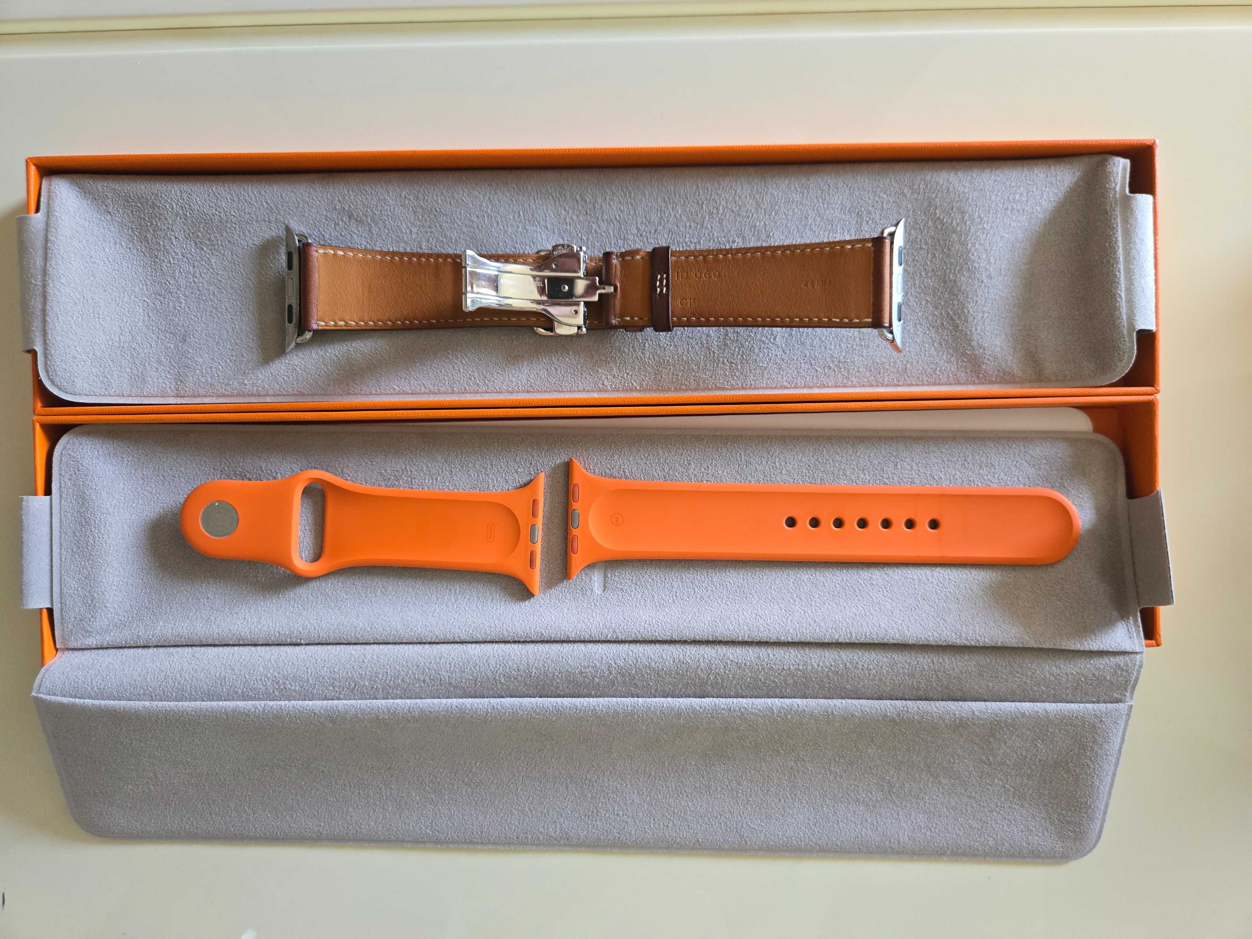 Vand ceas Apple HERMES EDITION 44 mm, carcasa inox, geam din christal