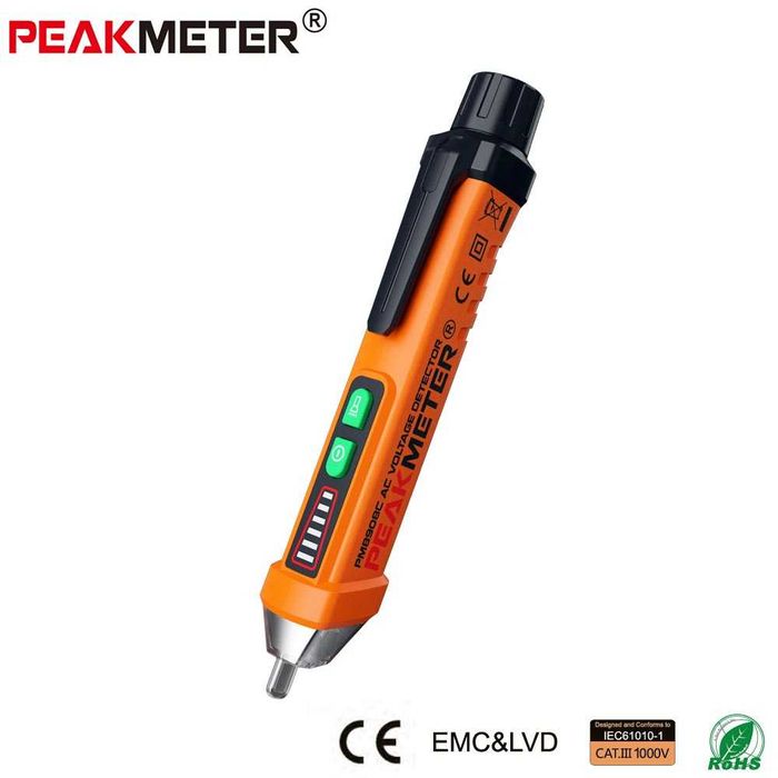 Детектор на напрежение Peakmeter безконтактен, NCV, 12-1000VAC