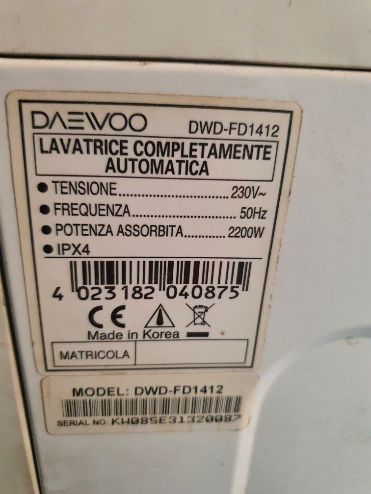 Masina de spalat Daewoo Direct Drive, clasa AAA, 7kg, 59x85x59cm