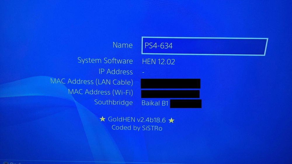 Playstation 4 Modat Jailbreak 12.02 1TB