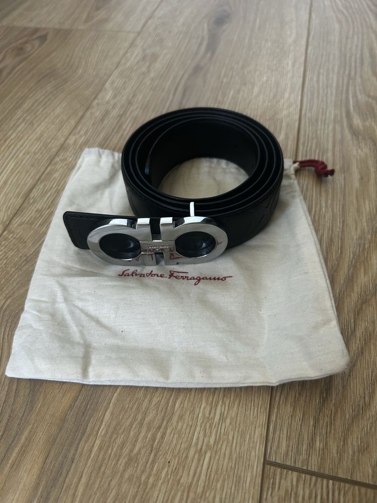 Salvatore Ferragamo Leather Gancini Belt