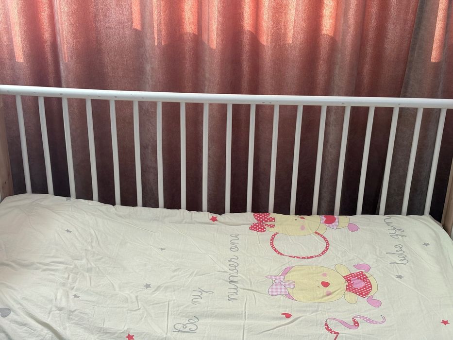 Pat pentru copii din lemn