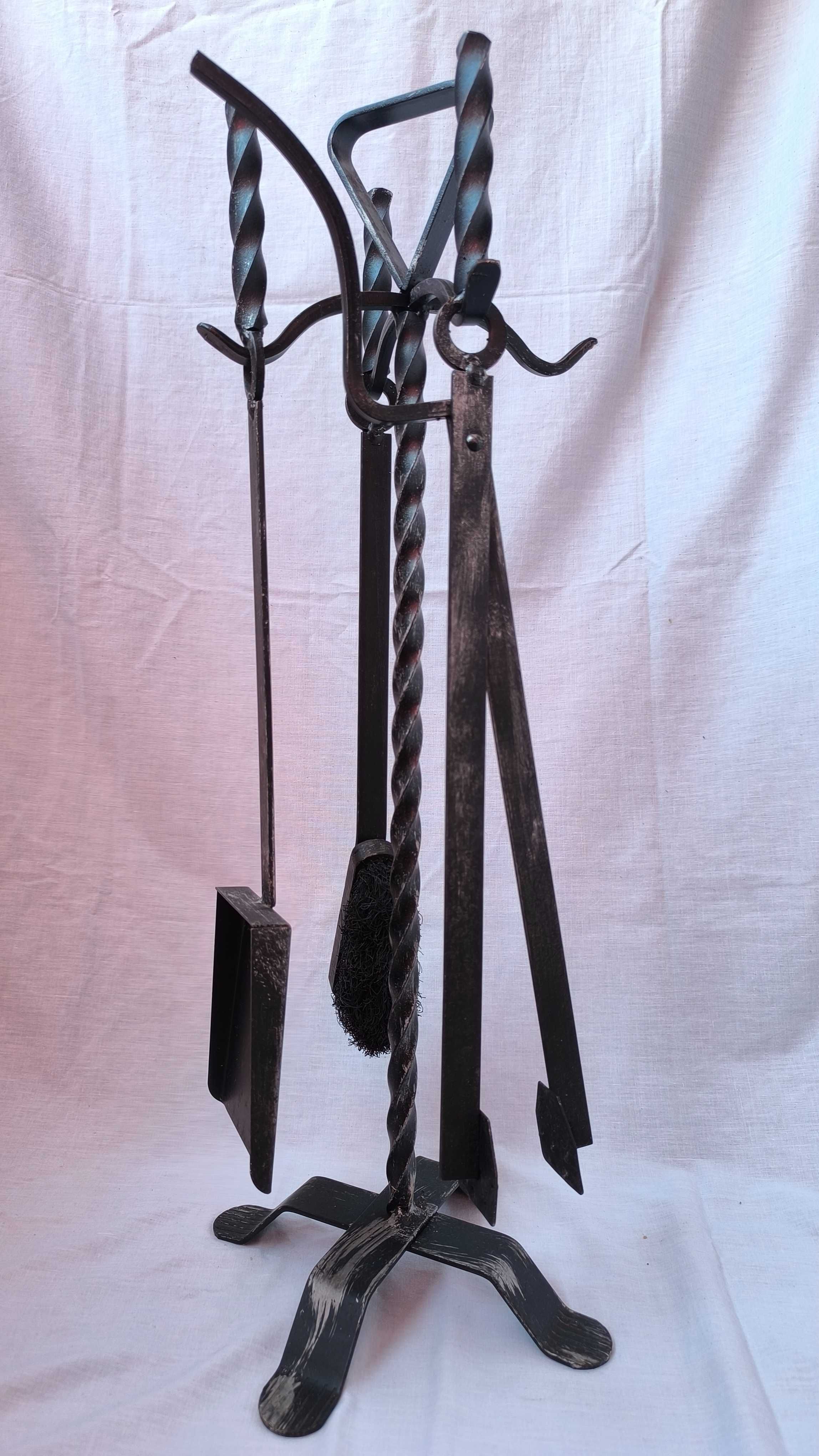 ustensile semineu accesorii gratar soba decor vintage fier forjat