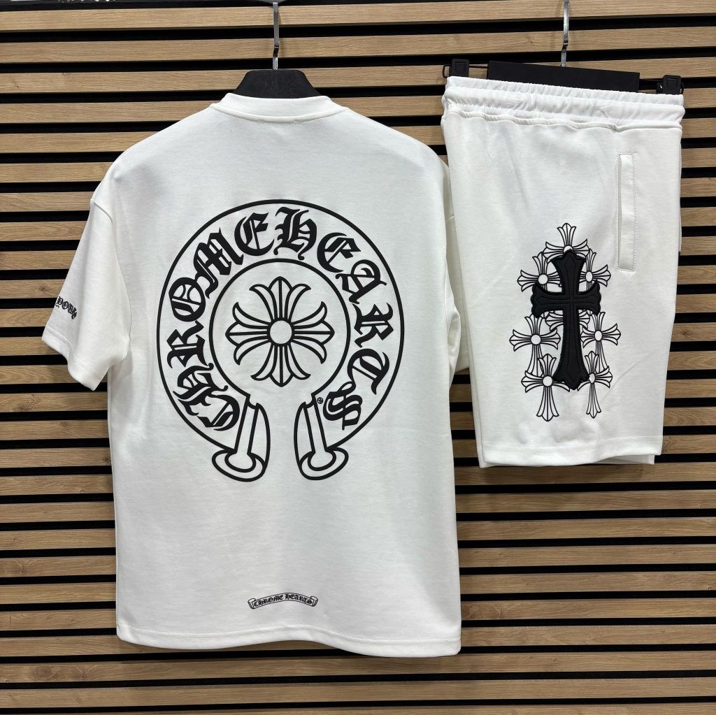 Compleu Chrome Hearts alb/negruAmiri  Off White Denim Synah