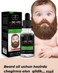 Beard oil soch va soqol chiqarish uchun