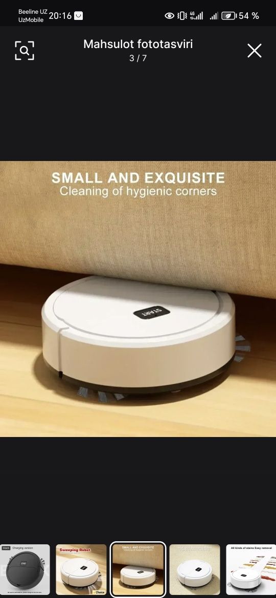 2024 Portativ mini uy robotli changyutgich