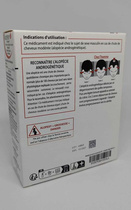 Alopexy Pierre Fabre minoxidil 5% soluţie 50mg/ml, 60 ml*3 buc