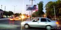 Samarqandda bilbordlarda reklama Реклама на билбордах в Самарканде