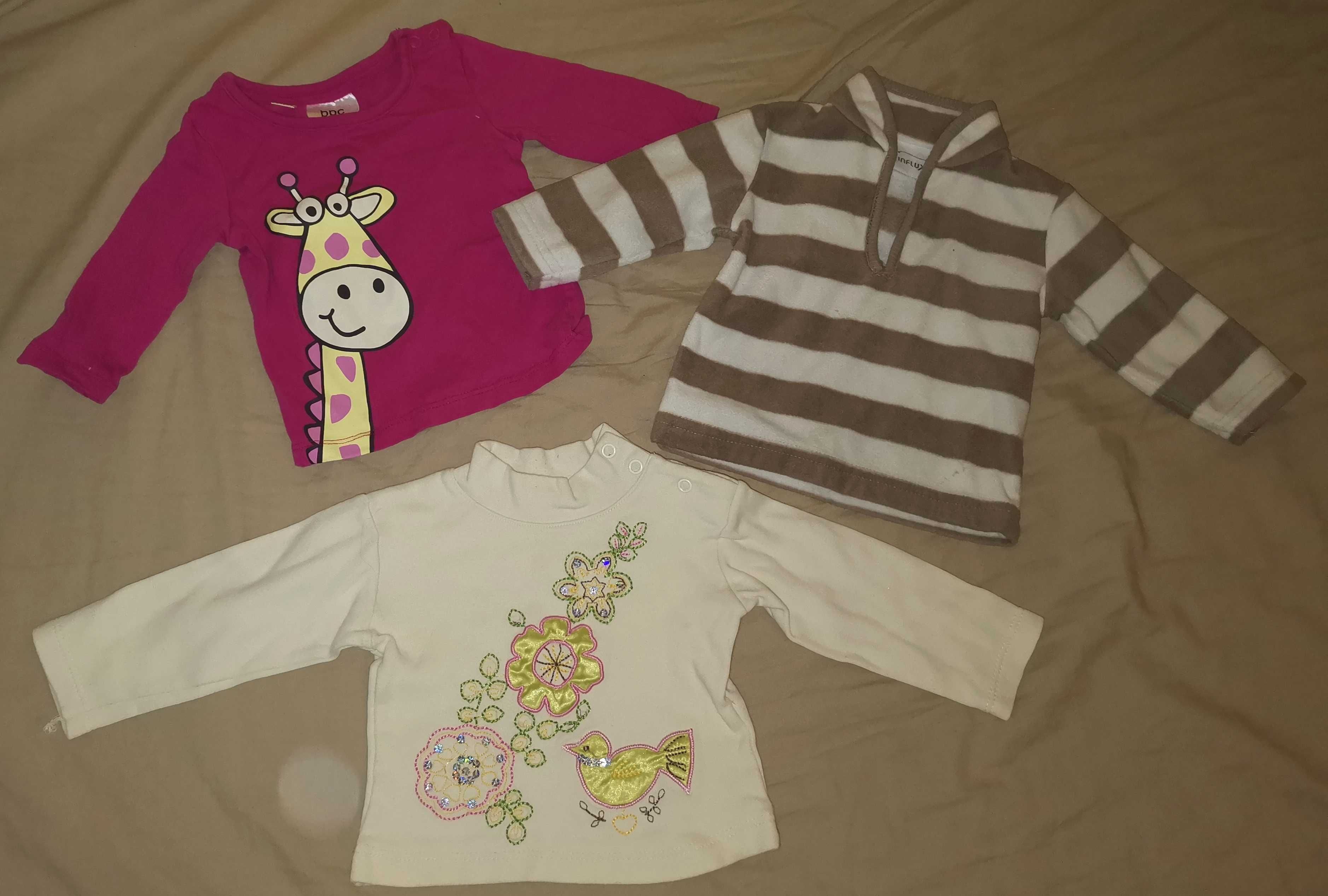 Lot haine copii: tricou, salopeta, marime 62 (3-6 luni)