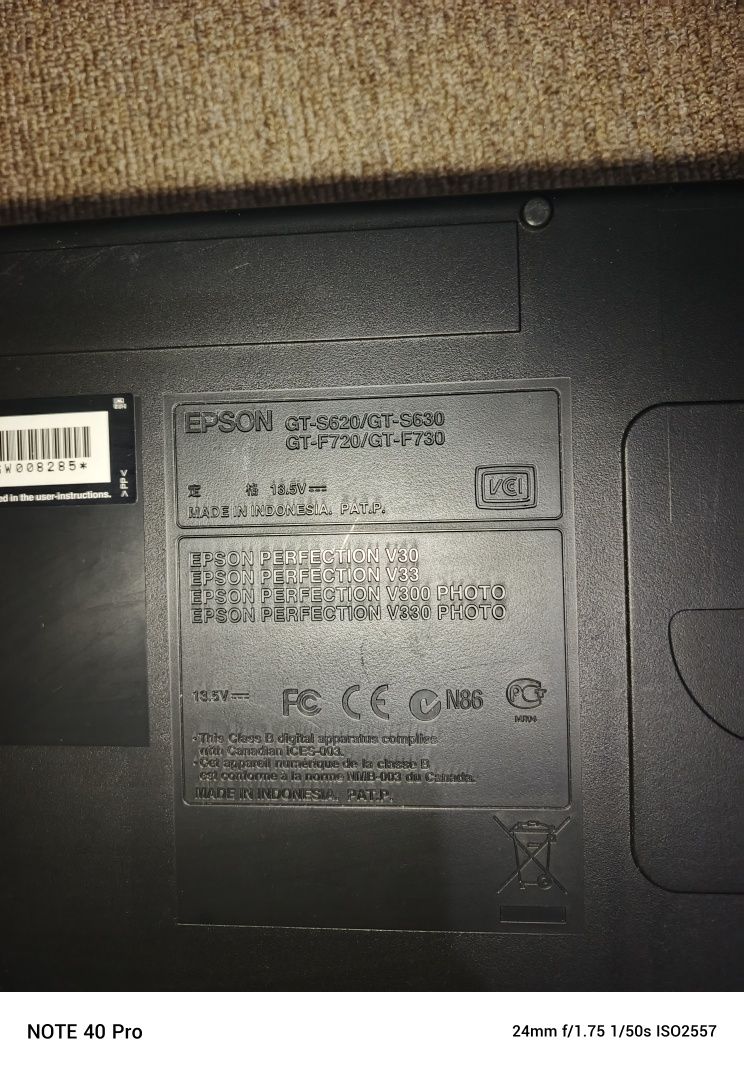 Epson skaner komyutlar va Noutbuk uchun