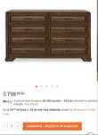 Vand noptiere + comoda 8 sertare Mobexpert William