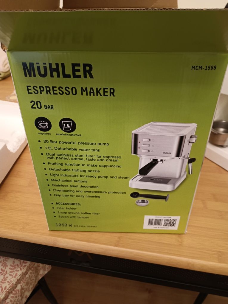 Кафе еспресо машина Muhler в гаранция