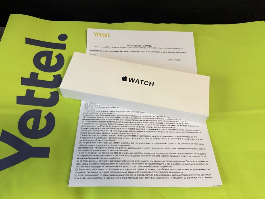 ***ЗАПЕЧАТАН 40mm Apple Watch SE Gen 2 Гаранция Yettel 2027 г. Midnigh