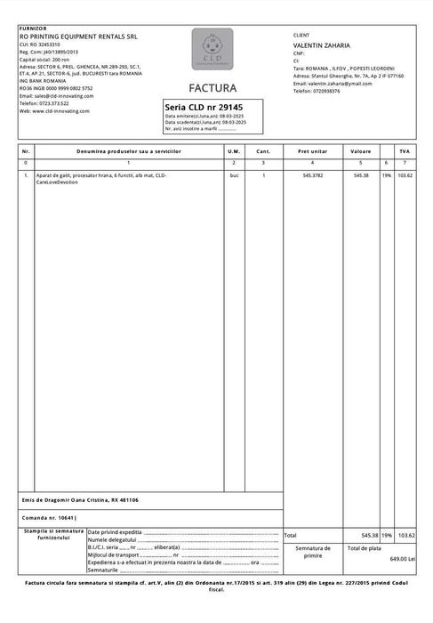 Aparat de gatit cu aburi, 6 functii, bebelusi, garantie