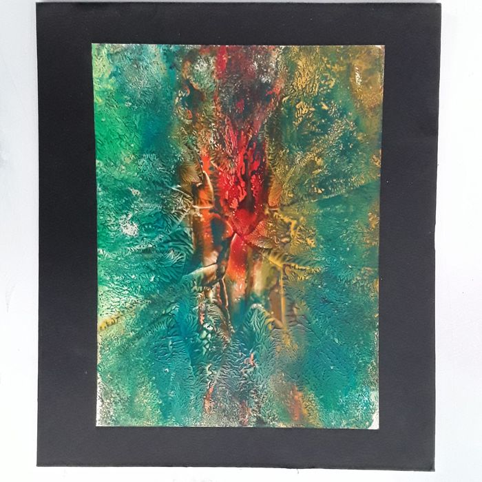 Интерьерные абстрактные работы энкаустика ватман картон