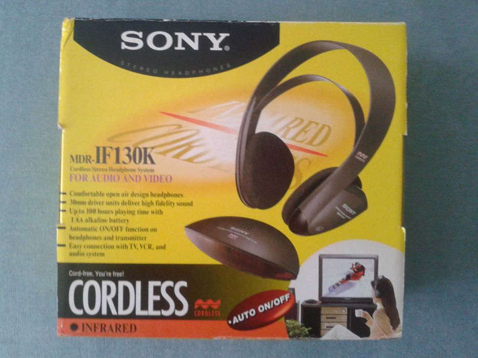 Casti Hi-Fi SONY MDR-IF130K, infrared cordless, absolut noi