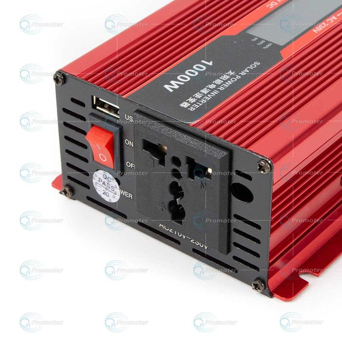 Инвертор с дисплей 12-220V 1000W