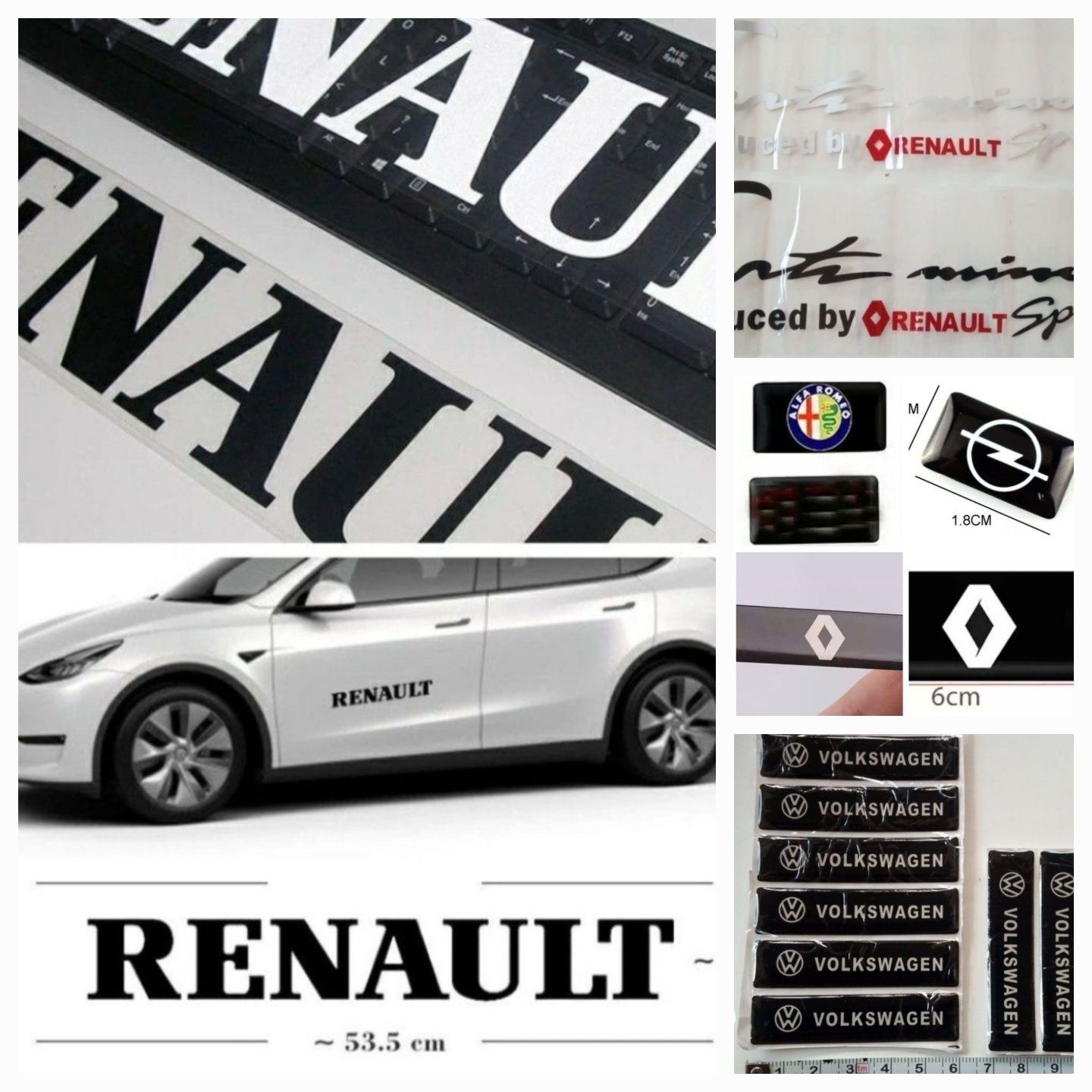 Sticker Renault (Trafic), Volkswagen, Abarth