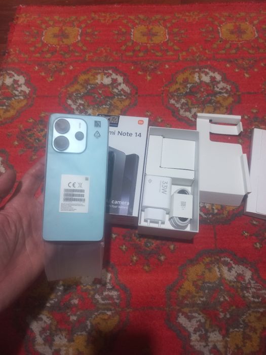 Redmi note 14 6/128 GB yangi Sim karta qòyilmagan  1 kunlik tel