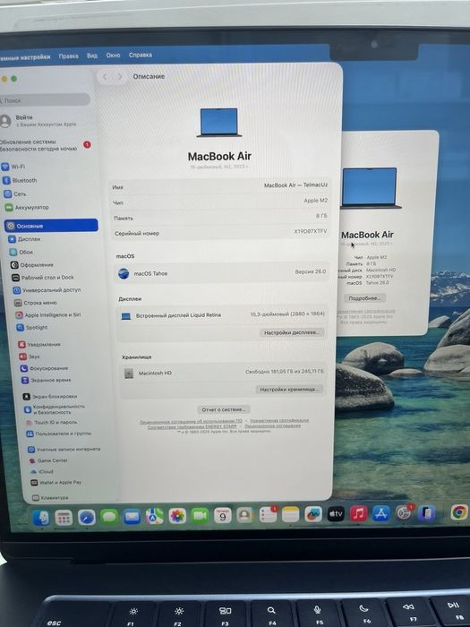Macbook Air 15 M2 8/256gb 100%  14 цикл