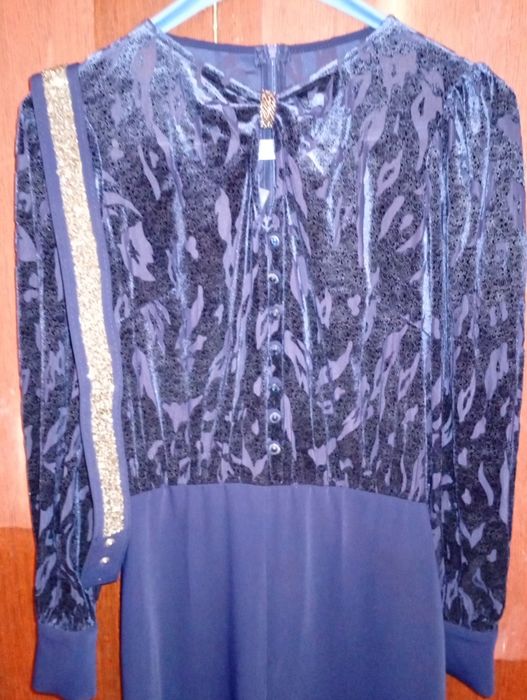 Модный комбинезон. Тёмно-синий